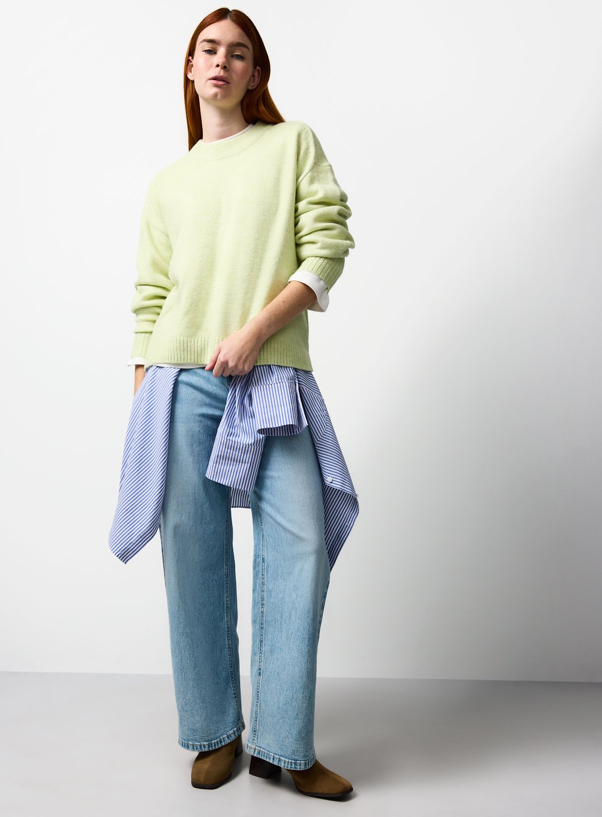 The Soft Pale Green Knitted Jumper 22 - Image 2 thumbnail